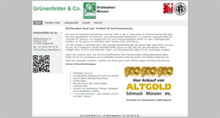 Desktop Screenshot of gruenenfelder.cc
