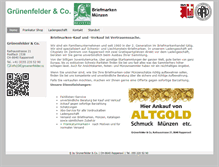 Tablet Screenshot of gruenenfelder.cc